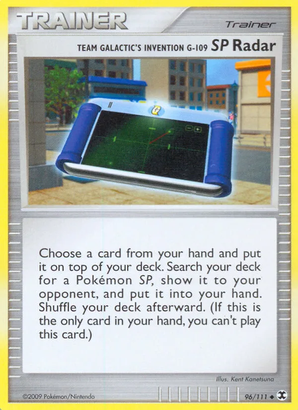 Team Galactic's Invention G-109 SP Radar #96 Rising Rivals Pokemon card