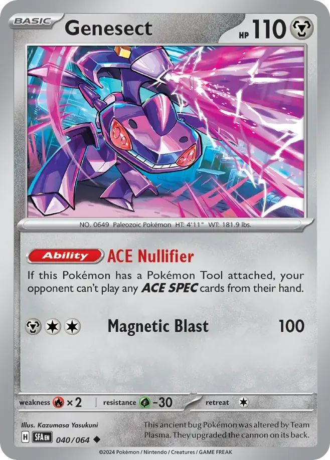 Genesect #40 Shrouded Fable Pokemon card