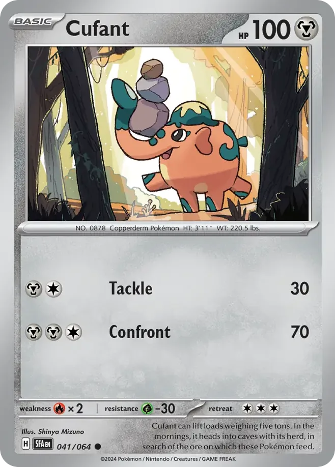 Cufant #41 Shrouded Fable Pokemon card
