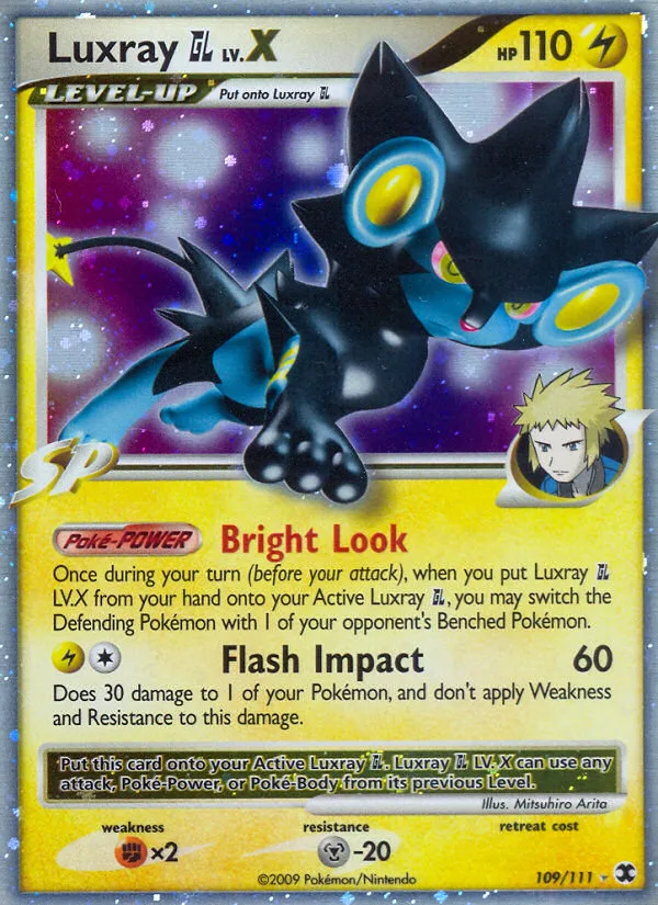 Luxray GL LV.X #109 Rising Rivals Pokemon card