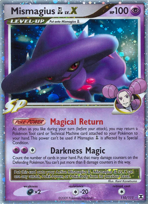 Mismagius GL LV.X #110 Rising Rivals Pokemon card