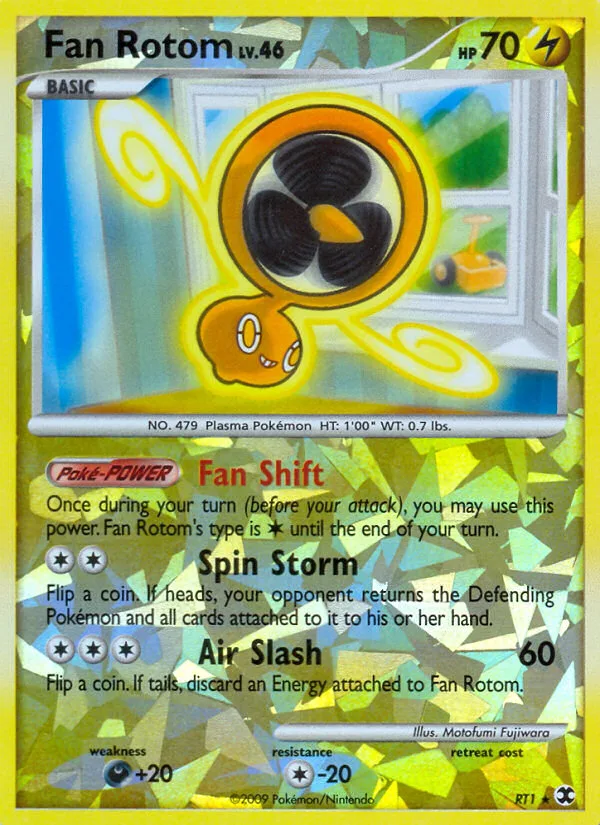 Fan Rotom #RT1 Rising Rivals Pokemon card