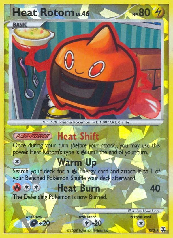 Heat Rotom #RT3 Rising Rivals Pokemon card