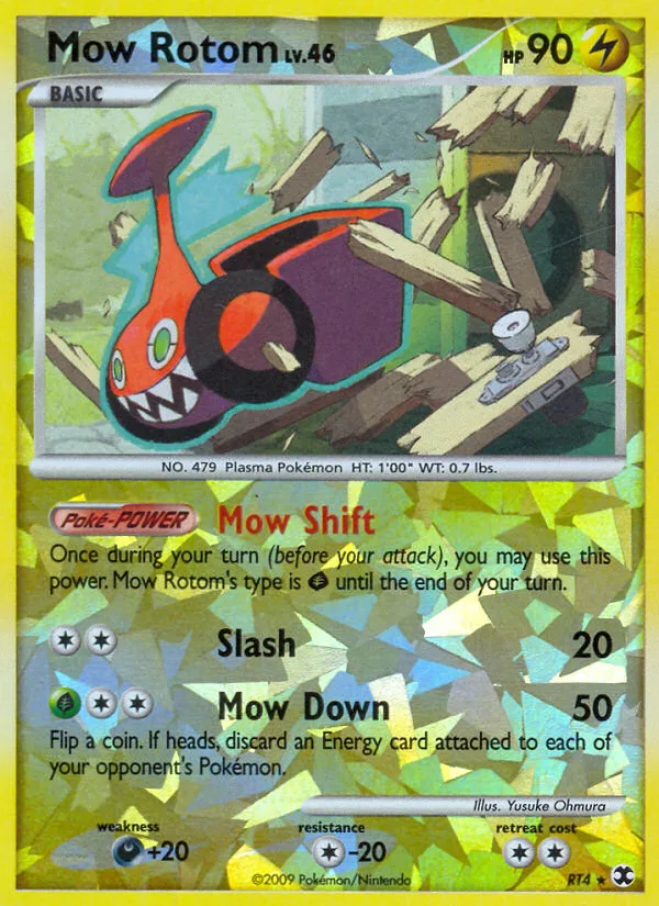 Mow Rotom #RT4 Rising Rivals Pokemon card
