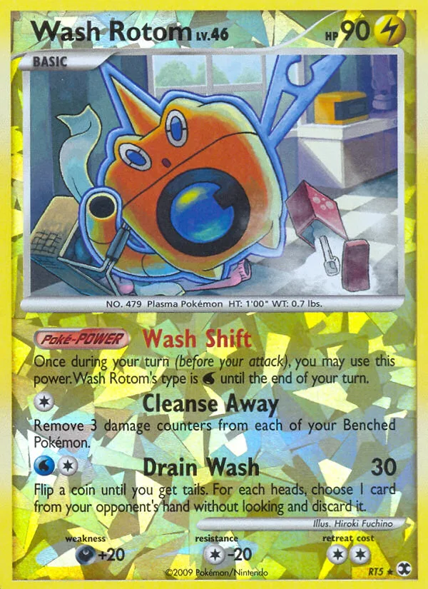 Wash Rotom #RT5 Rising Rivals Pokemon card