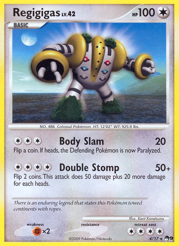 Regigigas #4 POP Series 9 Pokemon card