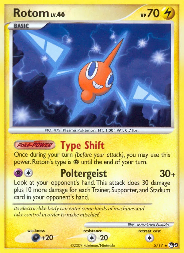 Rotom #5 POP Series 9 Pokemon card