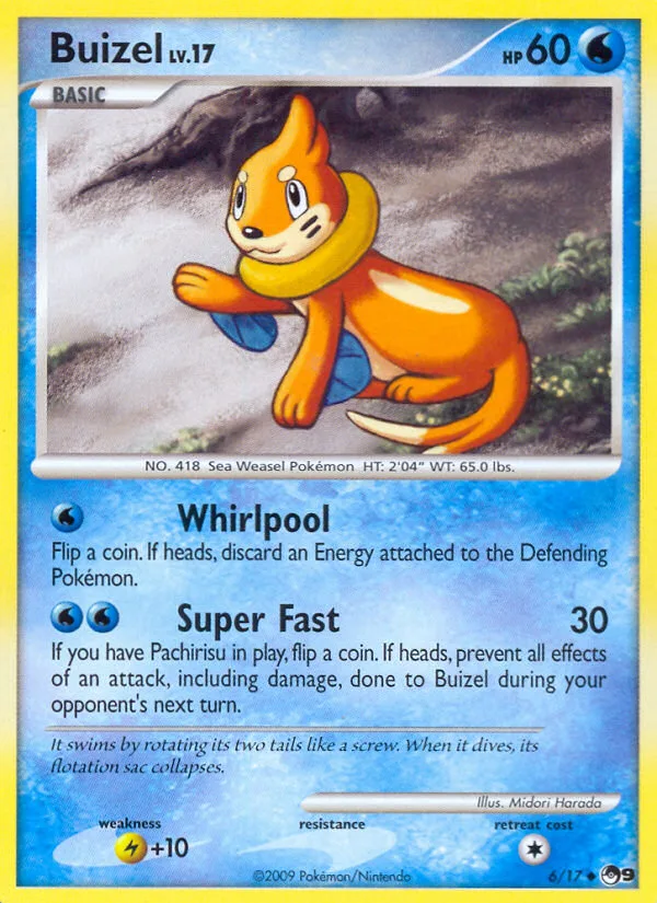 Buizel #6 POP Series 9 Pokemon card