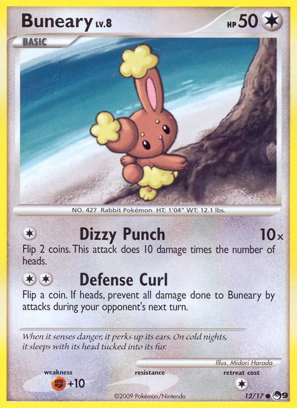 Buneary #12 POP Series 9 Pokemon card