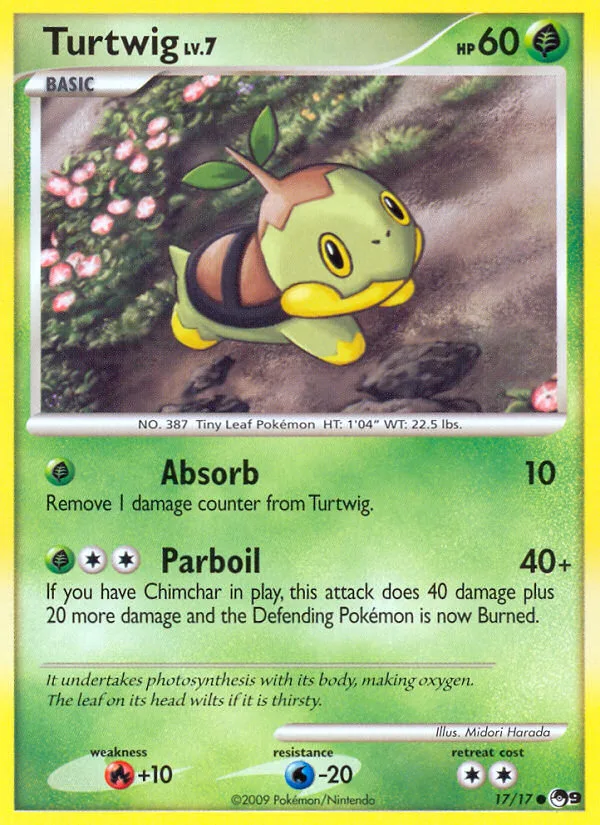 Turtwig #17 POP Series 9 Pokemon card