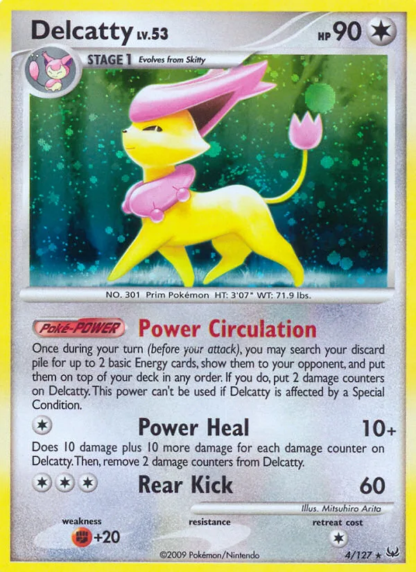 Delcatty #4 Platinum Pokemon card