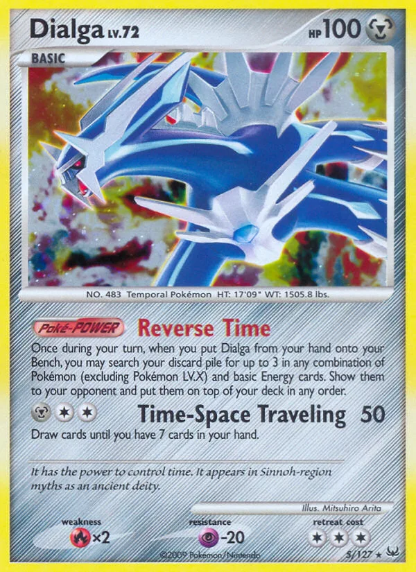 Dialga #5 Platinum Pokemon card