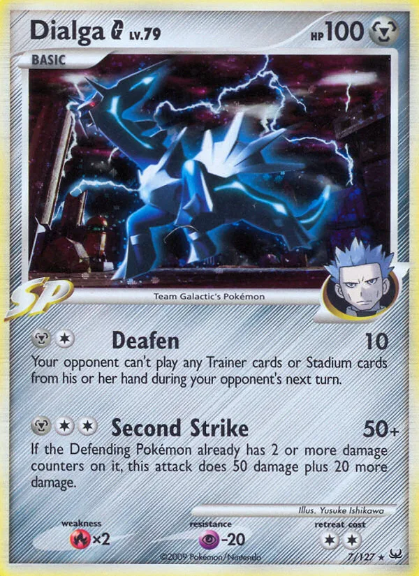 Dialga G #7 Platinum Pokemon card