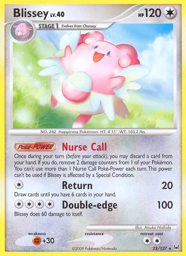 Blissey #22 Platinum Pokemon card