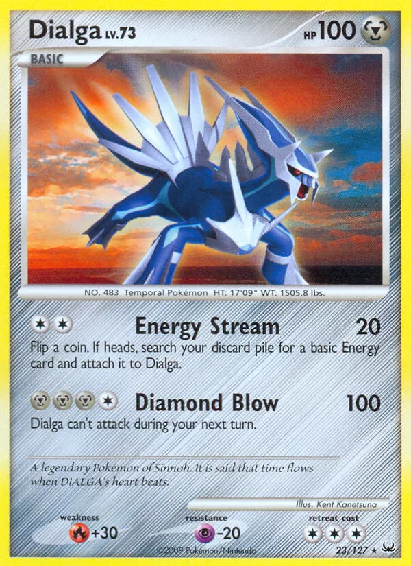 Dialga #23 Platinum Pokemon card