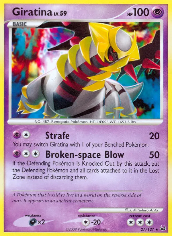Giratina #27 Platinum Pokemon card