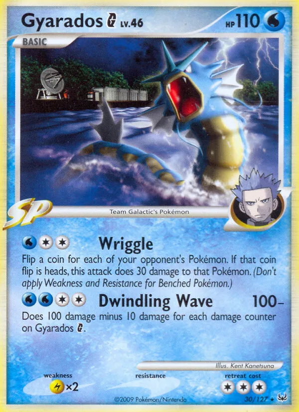 Gyarados G #30 Platinum Pokemon card