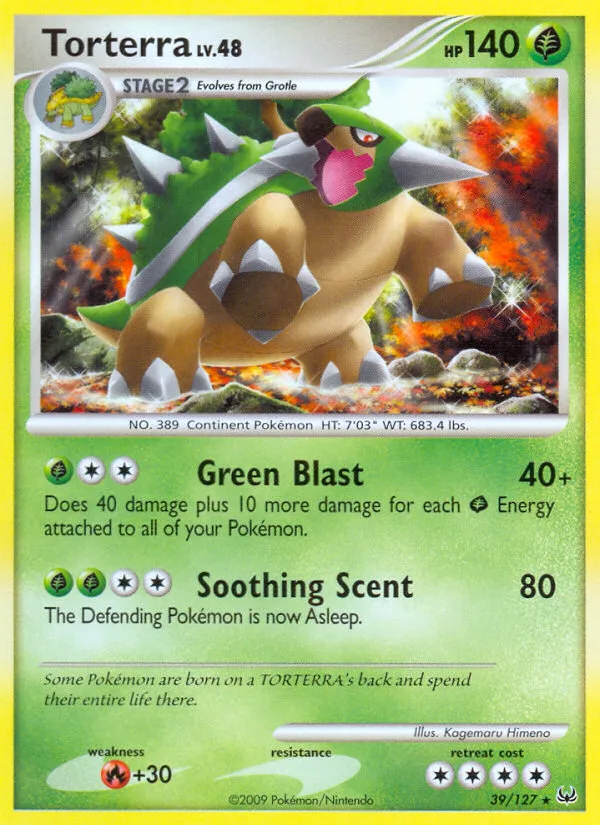 Torterra #39 Platinum Pokemon card