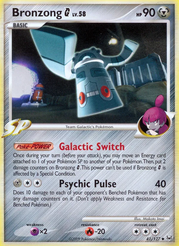 Bronzong G #41 Platinum Pokemon card
