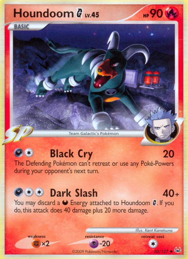 Houndoom G #50 Platinum Pokemon card
