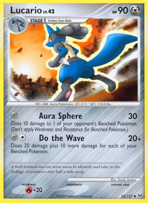 Lucario #53 Platinum Pokemon card