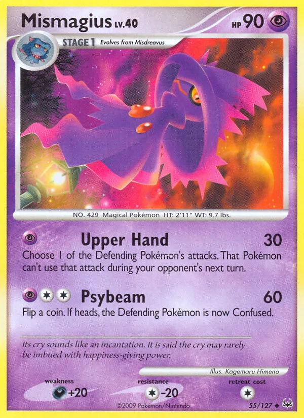 Mismagius #55 Platinum Pokemon card