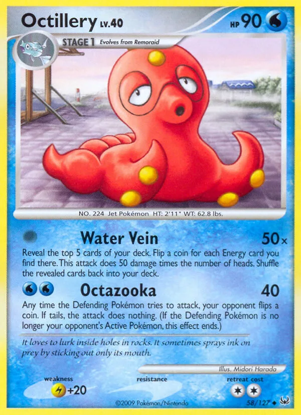 Octillery #58 Platinum Pokemon card