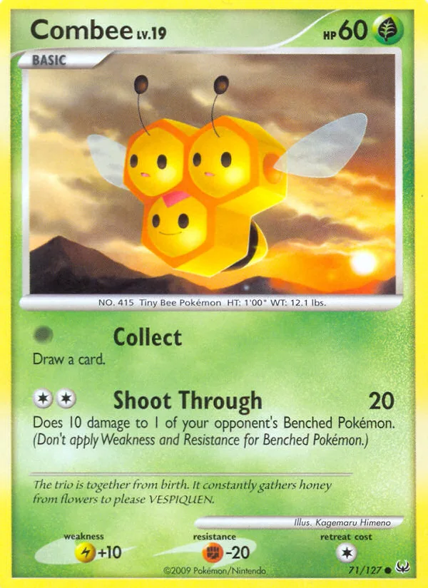 Combee #71 Platinum Pokemon card