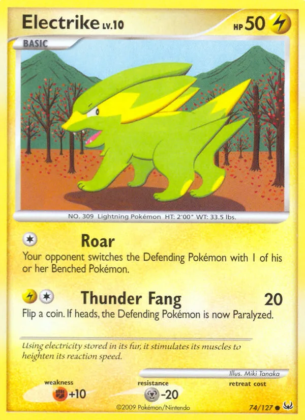 Electrike #74 Platinum Pokemon card
