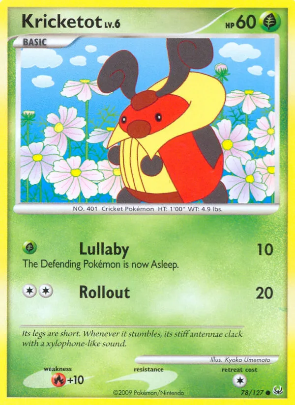 Kricketot #78 Platinum Pokemon card