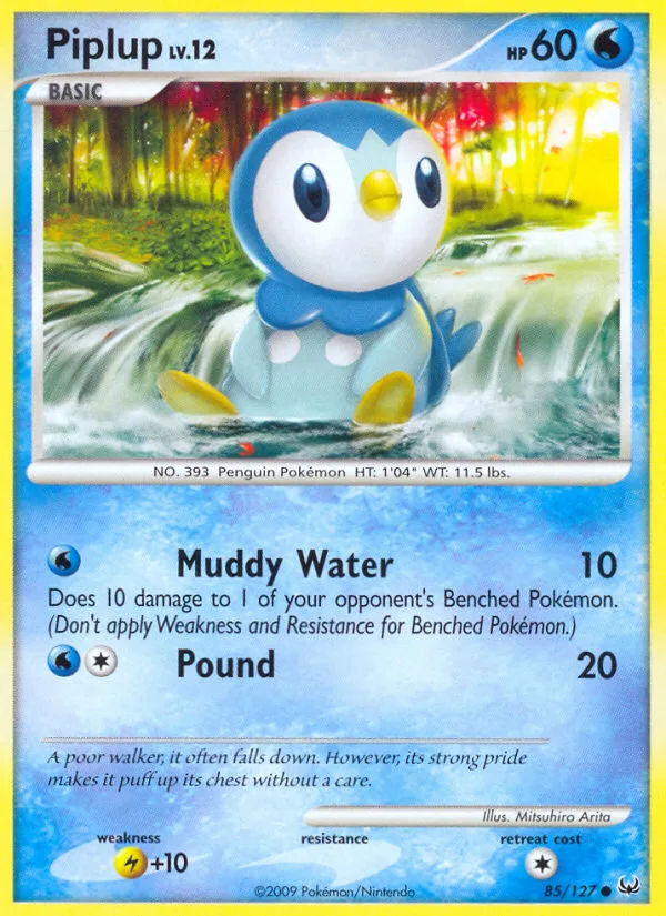 Piplup #85 Platinum Pokemon card