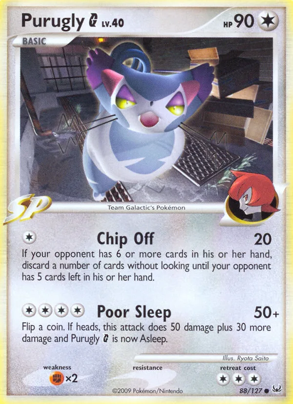 Purugly G #88 Platinum Pokemon card