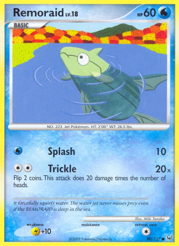 Remoraid #90 Platinum Pokemon card