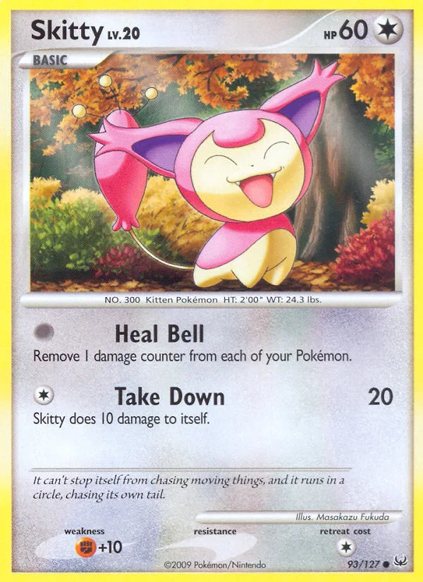 Skitty #93 Platinum Pokemon card