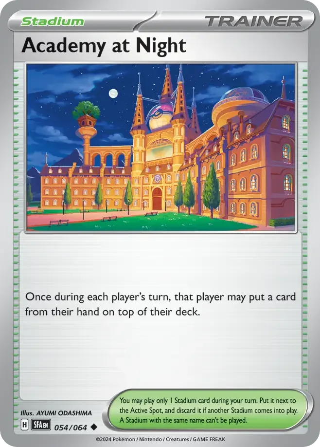 Academy at Night #54 Shrouded Fable Pokemon card