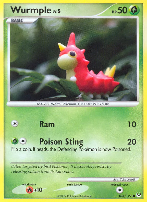 Wurmple #103 Platinum Pokemon card
