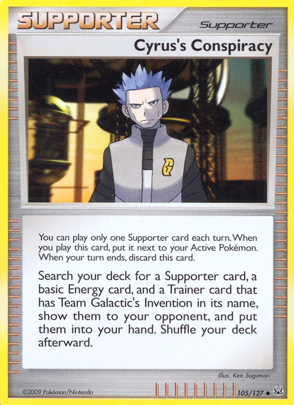 Cyrus's Conspiracy #105 Platinum Pokemon card