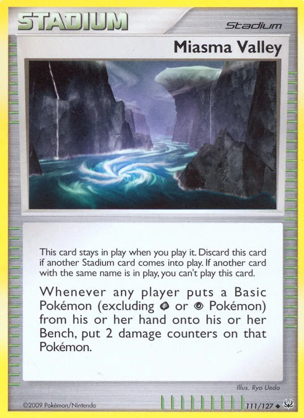 Miasma Valley #111 Platinum Pokemon card