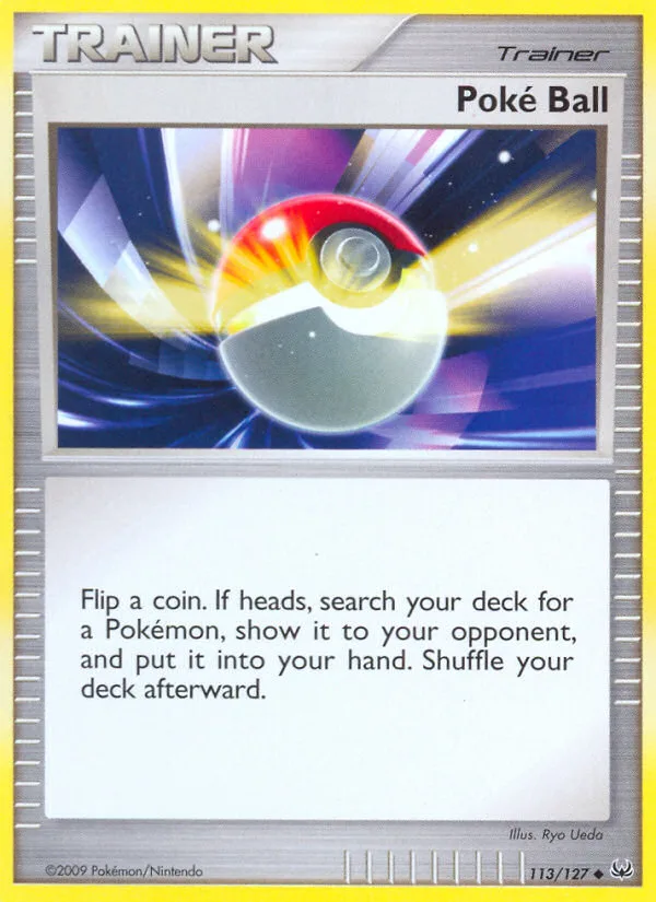 Poké Ball #113 Platinum Pokemon card