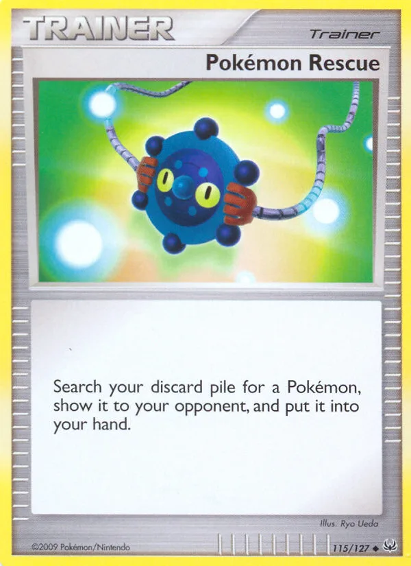 Pokémon Rescue #115 Platinum Pokemon card