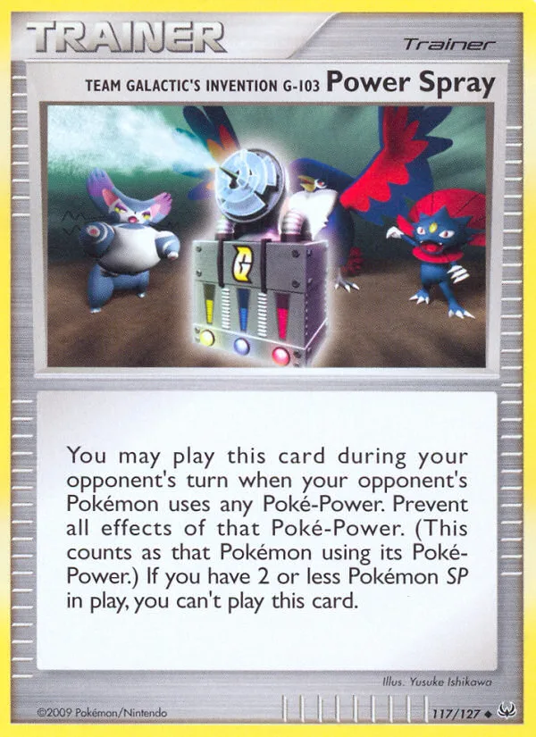 Team Galactic's Invention G-103 Power Spray #117 Platinum Pokemon card
