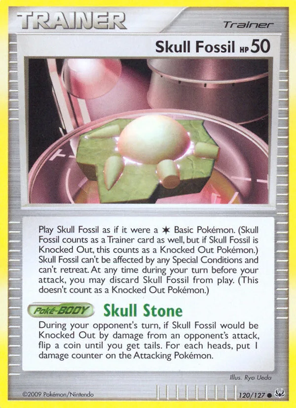 Skull Fossil #120 Platinum Pokemon card