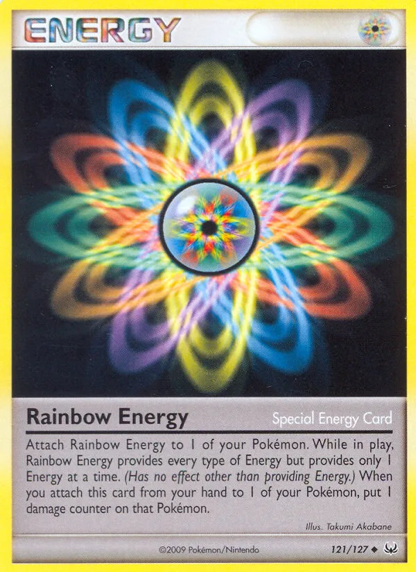 Rainbow Energy #121 Platinum Pokemon card