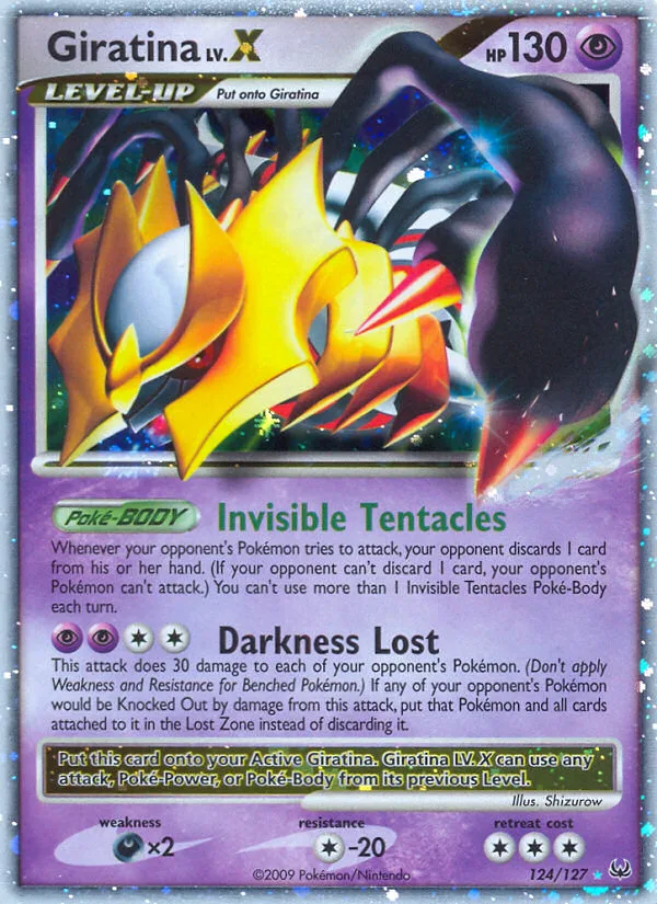 Giratina LV.X #124 Platinum Pokemon card