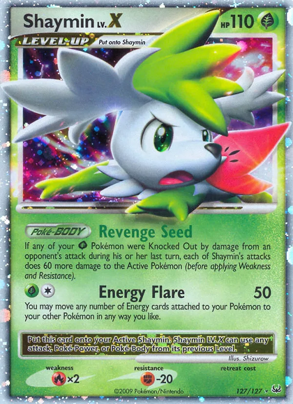 Shaymin LV.X #127 Platinum Pokemon card