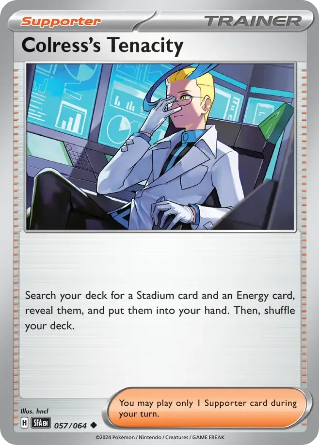 Colress's Tenacity #57 Shrouded Fable Pokemon card