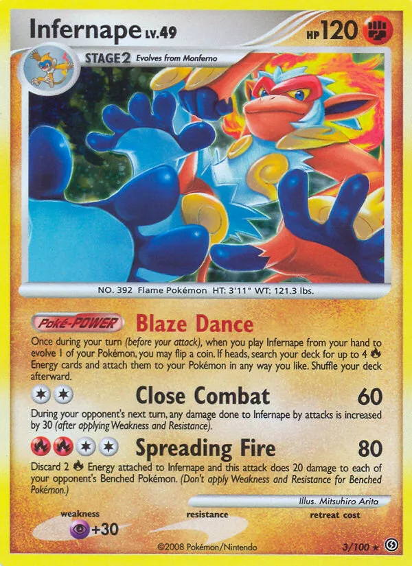 Infernape #3 Stormfront Pokemon card