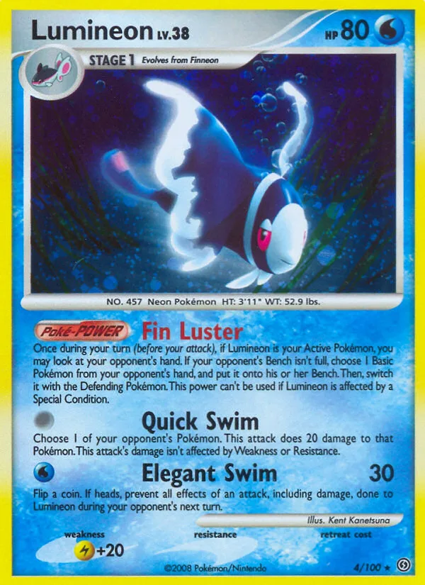 Lumineon #4 Stormfront Pokemon card
