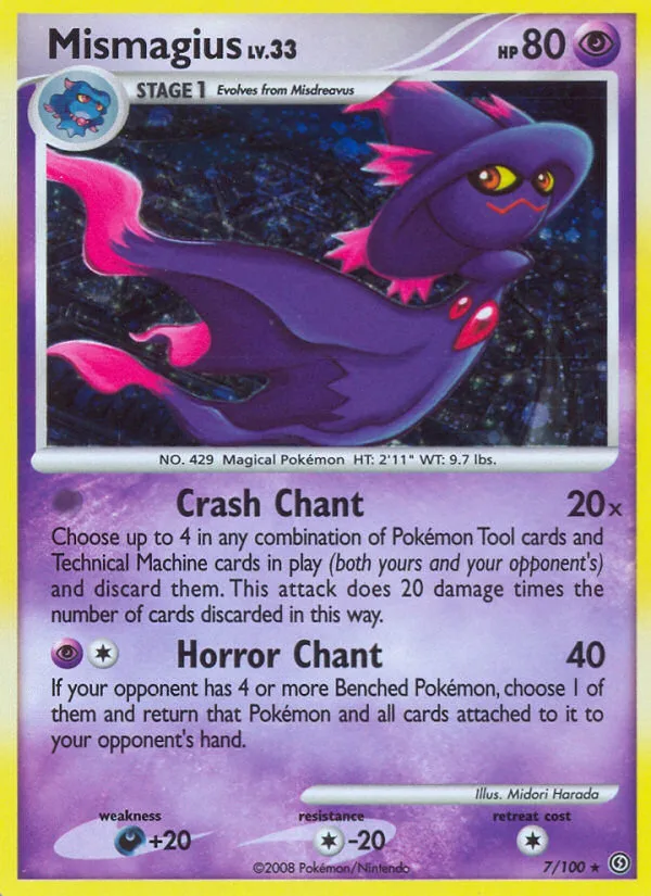 Mismagius #7 Stormfront Pokemon card