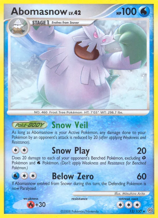 Abomasnow #12 Stormfront Pokemon card